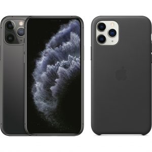 Apple iPhone 11 Pro 64 GB Space Gray + Apple Leather Back Cover | Apple Mobiele telefoons