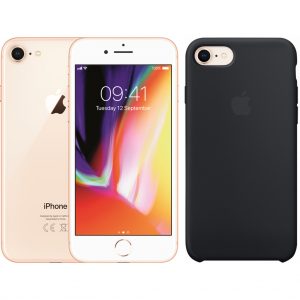 Apple iPhone 8 256GB Goud + Back Cover Zwart | Apple Mobiele telefoons