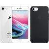 Apple iPhone 8 256GB Zilver + Apple iPhone 7/8 Silicone Back Cover Zwart | Apple Mobiele telefoons