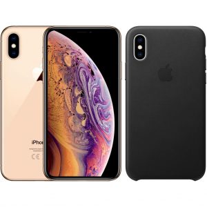 Apple iPhone Xs 512 GB Goud + Leather Back Cover | Apple Mobiele telefoons