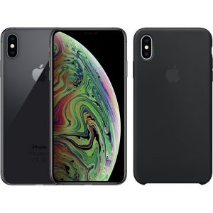 Apple iPhone Xs Max 64 GB Space Gray + Silicone Back Cover | Apple Mobiele telefoons