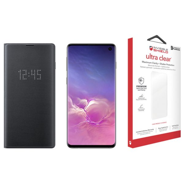 Samsung Galaxy S10 128 GB Zwart + Beschermingspakket | Samsung Mobiele telefoons